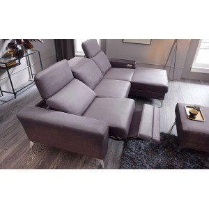 Кутовий диван Diverso Unimebel з реклайнерами 260x182 см