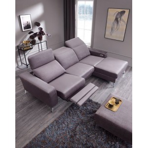 Кутовий диван Diverso Unimebel з реклайнерами 260x182 см
