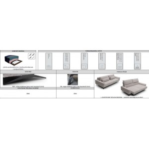 Кутовий диван Misty Wajnert висувне сидіння 320x185 см