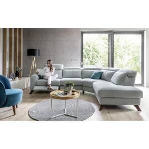 Кутовий диван Imperio Wajnert з реклайнером 292x238 см