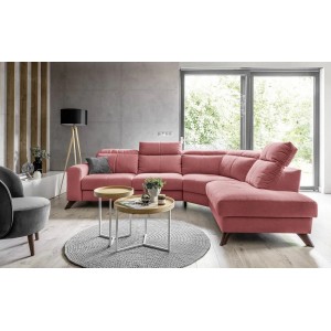 Кутовий диван Imperio Wajnert з реклайнером 292x238 см